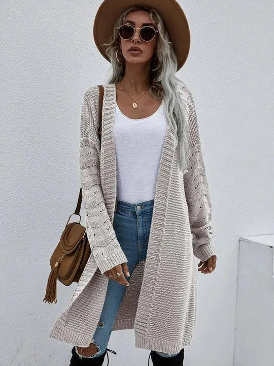 R&B | Strick Lang Frauen Strickjacke Pullover