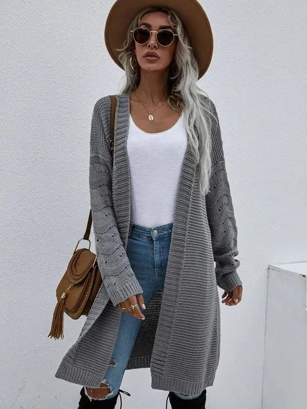 R&B | Strick Lang Frauen Strickjacke Pullover