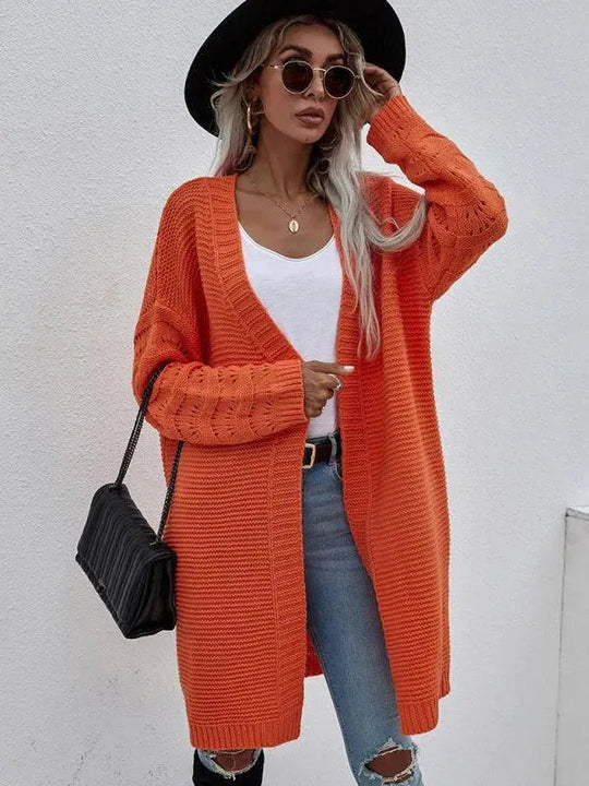 R&B | Strick Lang Frauen Strickjacke Pullover