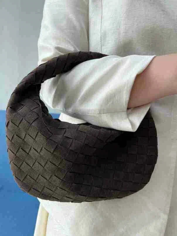 R&B | Stilvolle Braune Geflochtene Handtasche