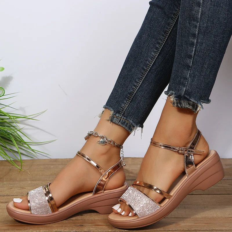 R&B | Orthopädische Sandalen mit Keilabsatz