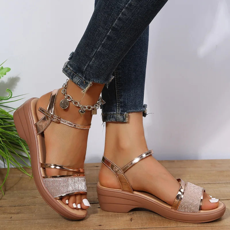 R&B | Orthopädische Sandalen mit Keilabsatz