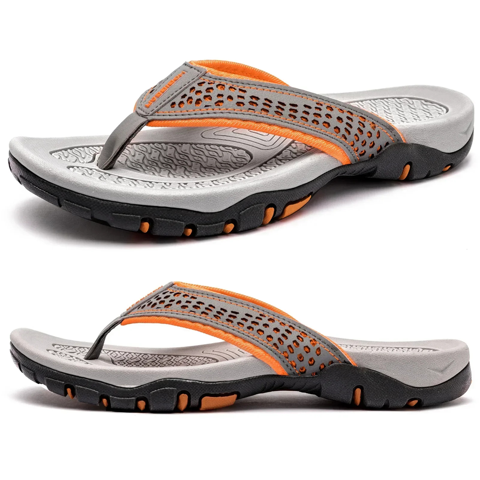 R&B | Herren Schwarz Outdoor Sandalen Robust