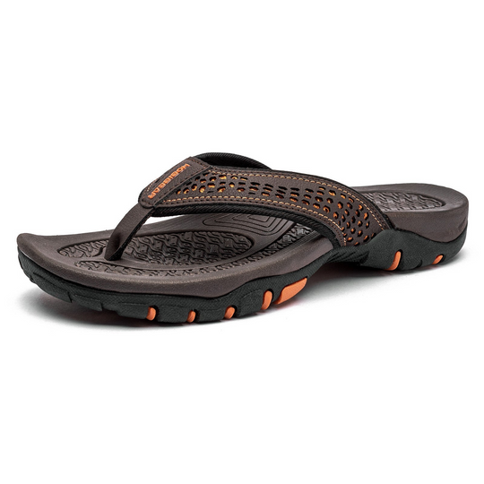 R&B | Herren Schwarz Outdoor Sandalen Robust