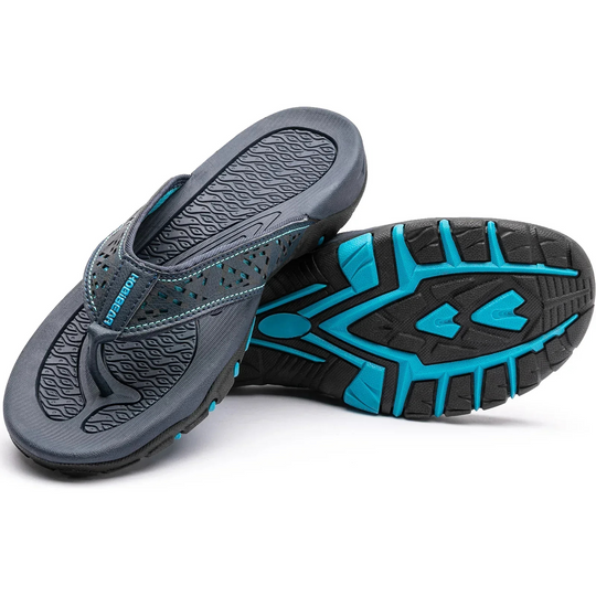 R&B | Herren Schwarz Outdoor Sandalen Robust