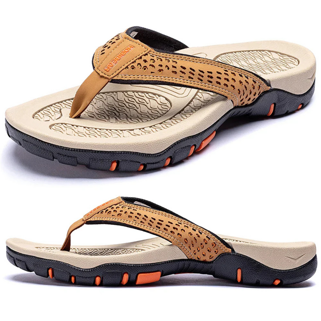 R&B | Herren Schwarz Outdoor Sandalen Robust