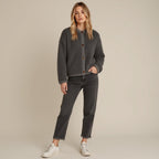 R&B | Cardigan - Damen Herbst Flauschiger Strickcardigan mit Dekorativen Knöpfen