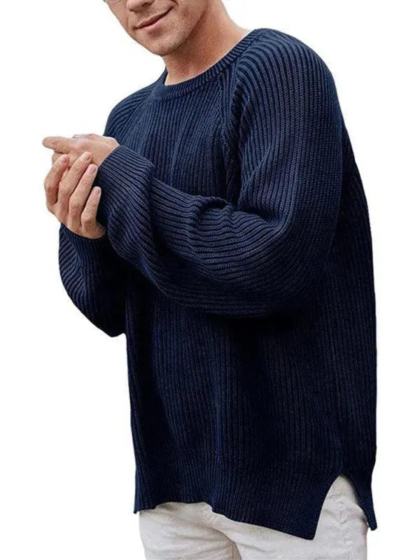 R&B | Lockere Herren Rundhals Pullover