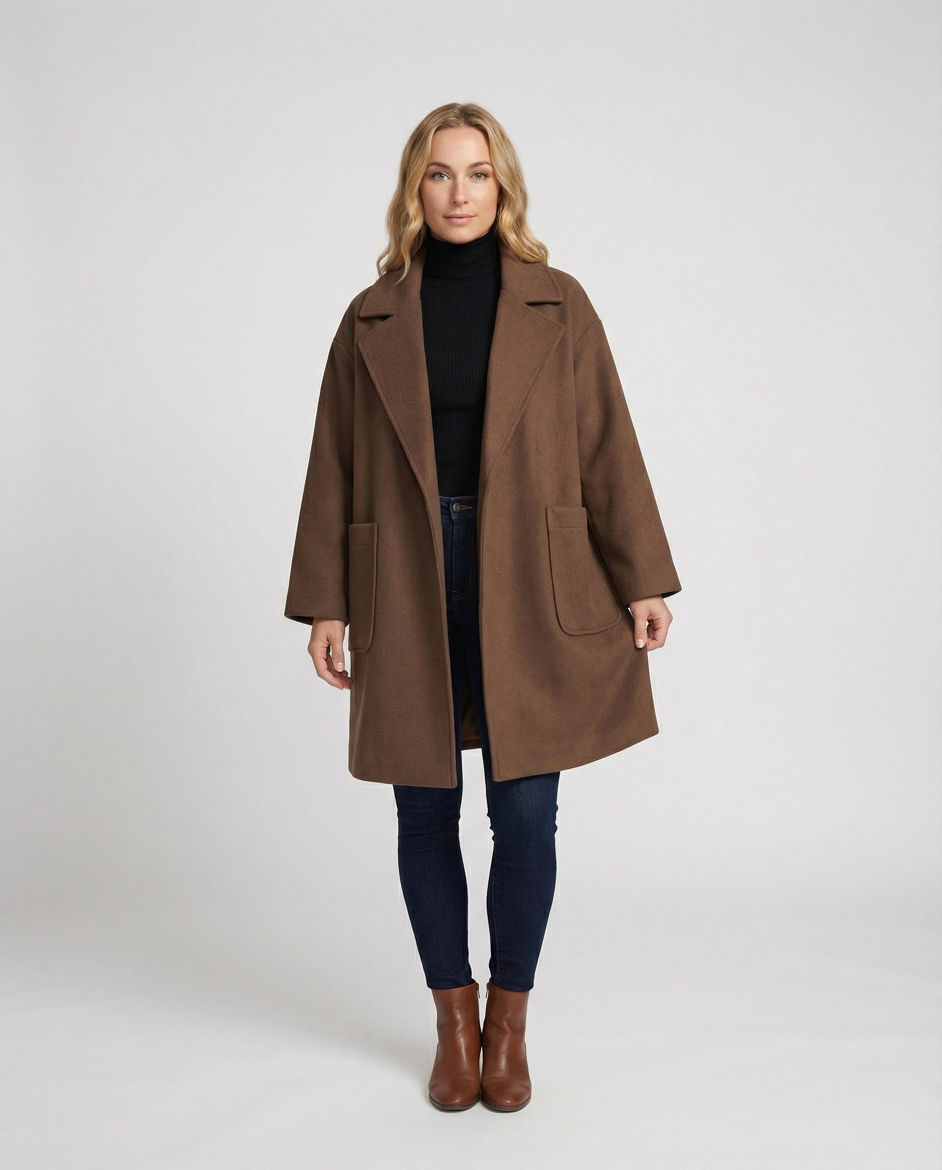 R&B | Oversized Wollmantel für Damen