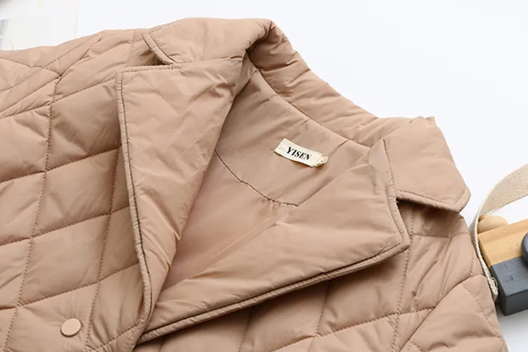 R&B | Übergröße Argyle-Muster Polsterjacke - Stilvoll & Bequem
