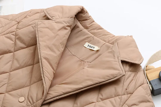 R&B | Übergröße Argyle-Muster Polsterjacke - Stilvoll & Bequem