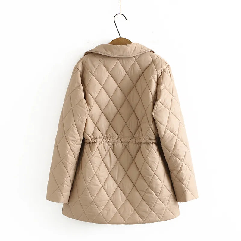 R&B | Übergröße Argyle-Muster Polsterjacke - Stilvoll & Bequem
