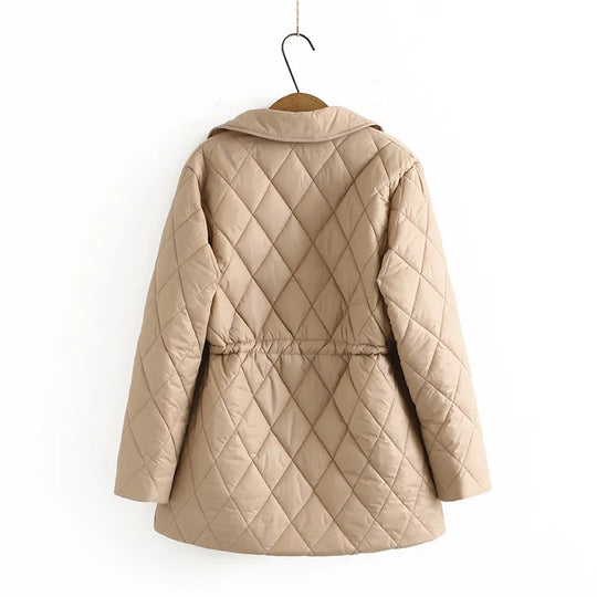 R&B | Übergröße Argyle-Muster Polsterjacke - Stilvoll & Bequem