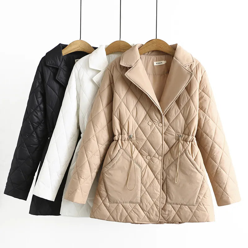 R&B | Übergröße Argyle-Muster Polsterjacke - Stilvoll & Bequem