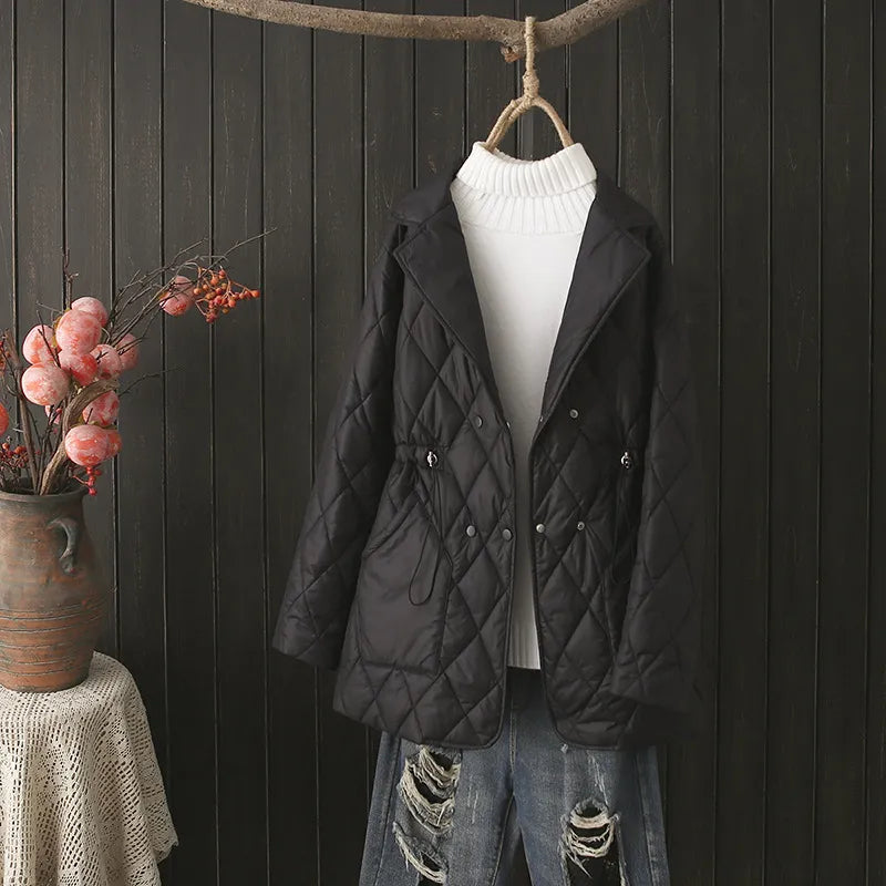 R&B | Übergröße Argyle-Muster Polsterjacke - Stilvoll & Bequem