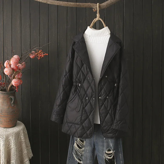 R&B | Übergröße Argyle-Muster Polsterjacke - Stilvoll & Bequem