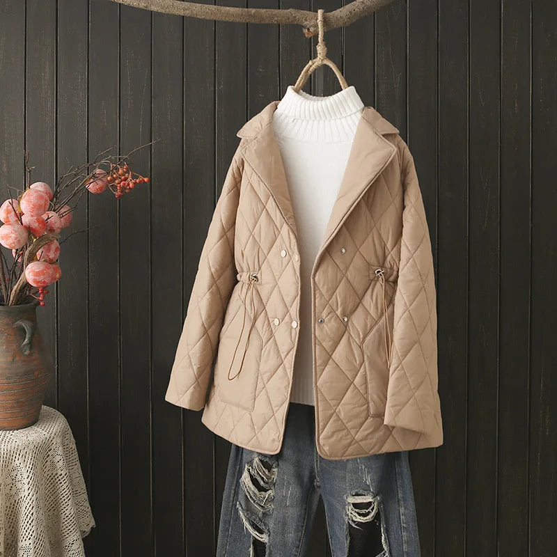 R&B | Übergröße Argyle-Muster Polsterjacke - Stilvoll & Bequem