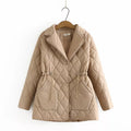 R&B | Übergröße Argyle-Muster Polsterjacke - Stilvoll & Bequem