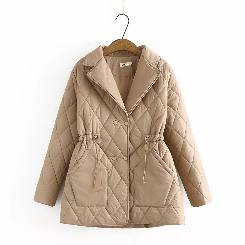 R&B | Übergröße Argyle-Muster Polsterjacke - Stilvoll & Bequem