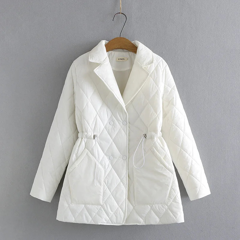 R&B | Übergröße Argyle-Muster Polsterjacke - Stilvoll & Bequem