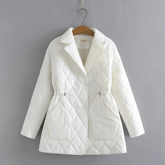 R&B | Übergröße Argyle-Muster Polsterjacke - Stilvoll & Bequem
