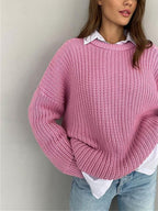 R&B | Übergröße Grobstrickpullover für Damen