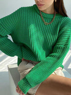 R&B | Übergröße Grobstrickpullover für Damen