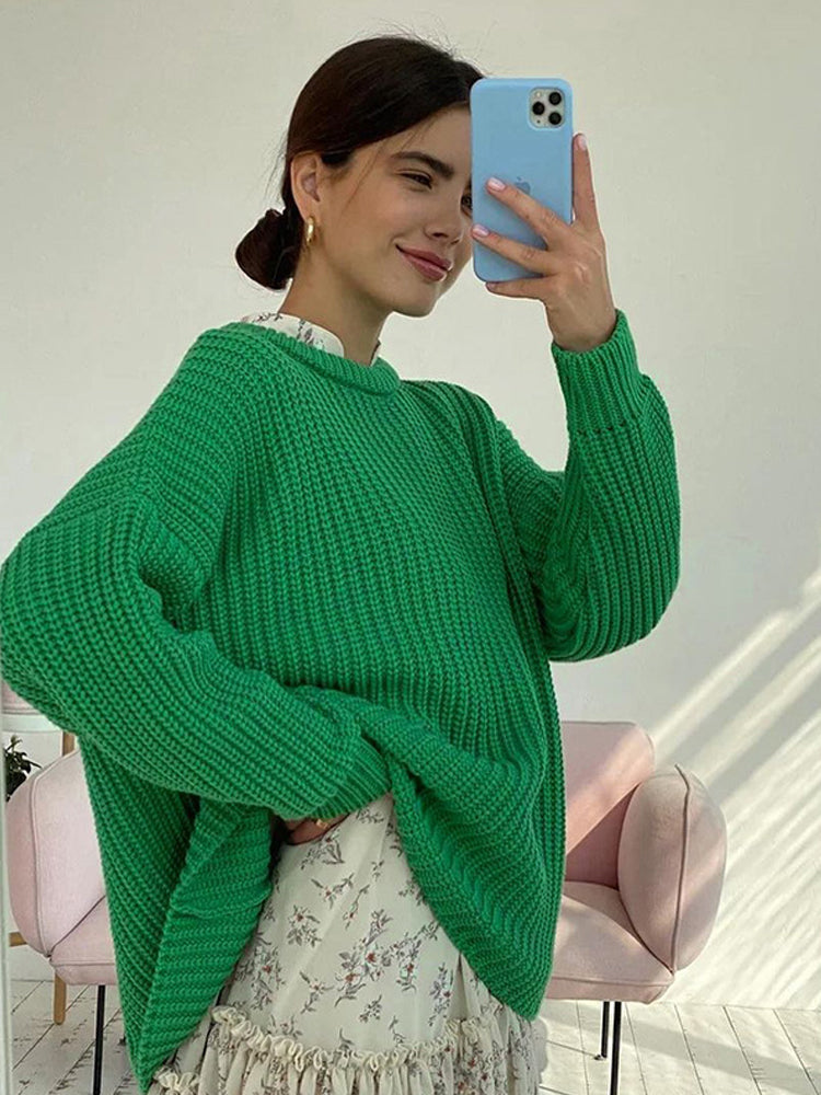 R&B | Übergröße Grobstrickpullover für Damen
