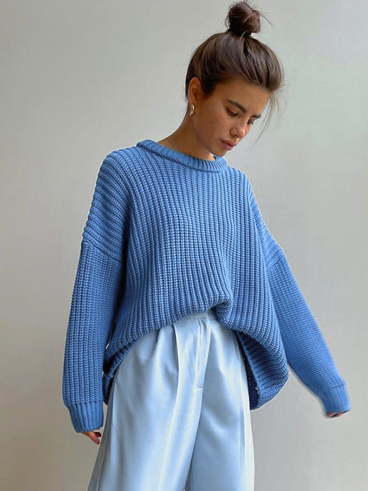 R&B | Übergröße Grobstrickpullover für Damen