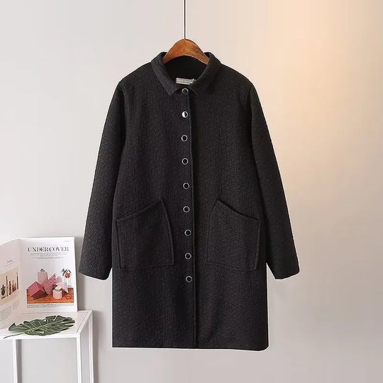 R&B | Übergroße Prägung Dicke Jacke - Stylisch & Warm