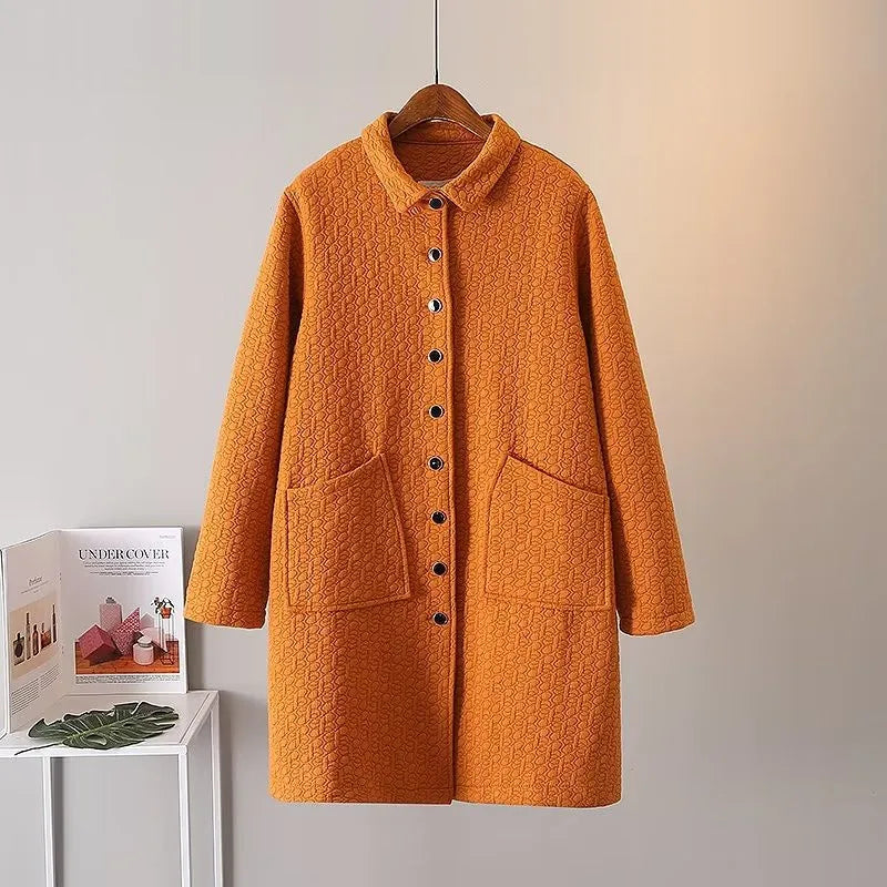 R&B | Übergroße Prägung Dicke Jacke - Stylisch & Warm