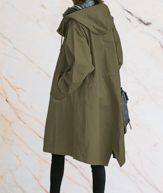 R&B | Oversized Lange Jack mit Knöpfen und Tiefen Seitentaschen