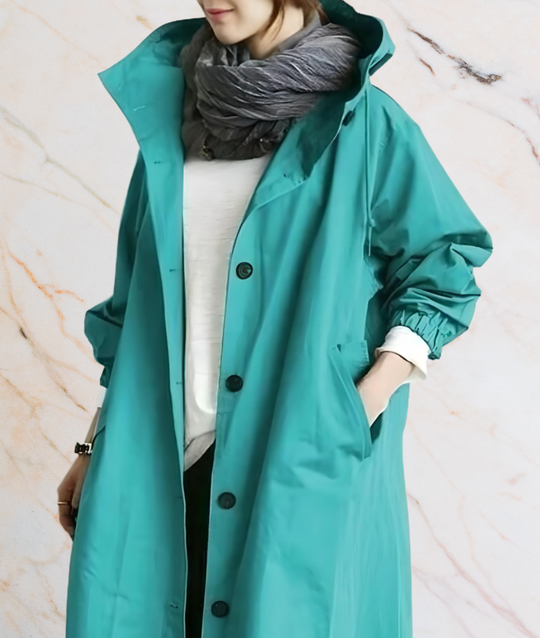 R&B | Oversized Lange Jack mit Knöpfen und Tiefen Seitentaschen