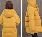 R&B | Oversized Gepolsterter Baumwollparka mit Kapuze - Bequem & Stilvoll