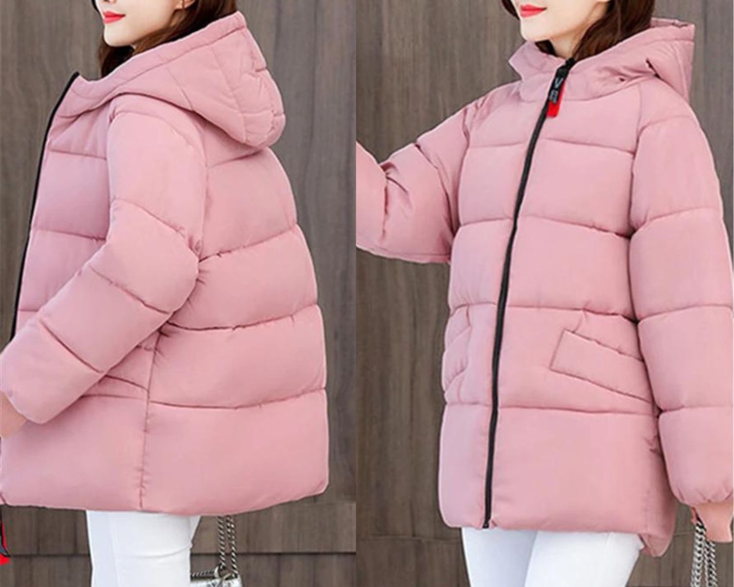 R&B | Oversized Gepolsterter Baumwollparka mit Kapuze - Bequem & Stilvoll