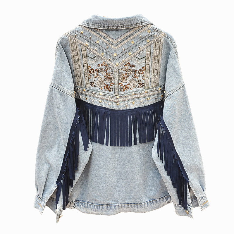 R&B | Jeansjacken mit Blumenmuster für Damen