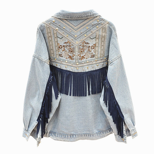 R&B | Jeansjacken mit Blumenmuster für Damen