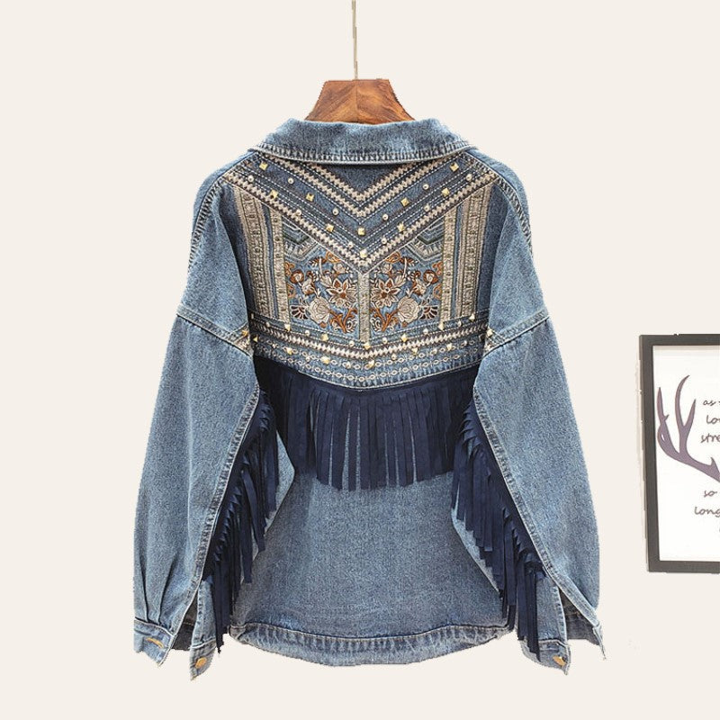 R&B | Jeansjacken mit Blumenmuster für Damen