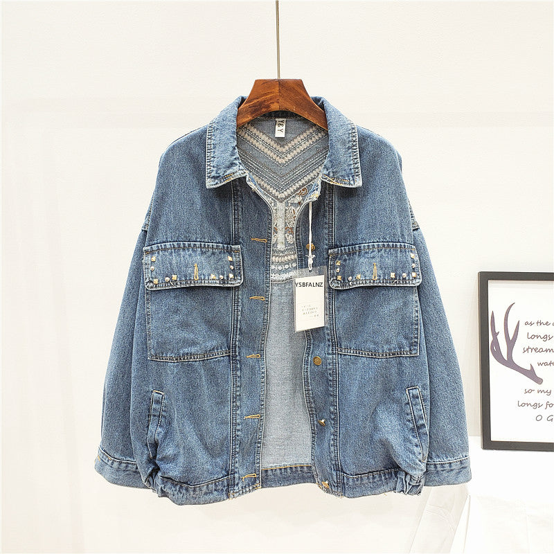 R&B | Jeansjacken mit Blumenmuster für Damen