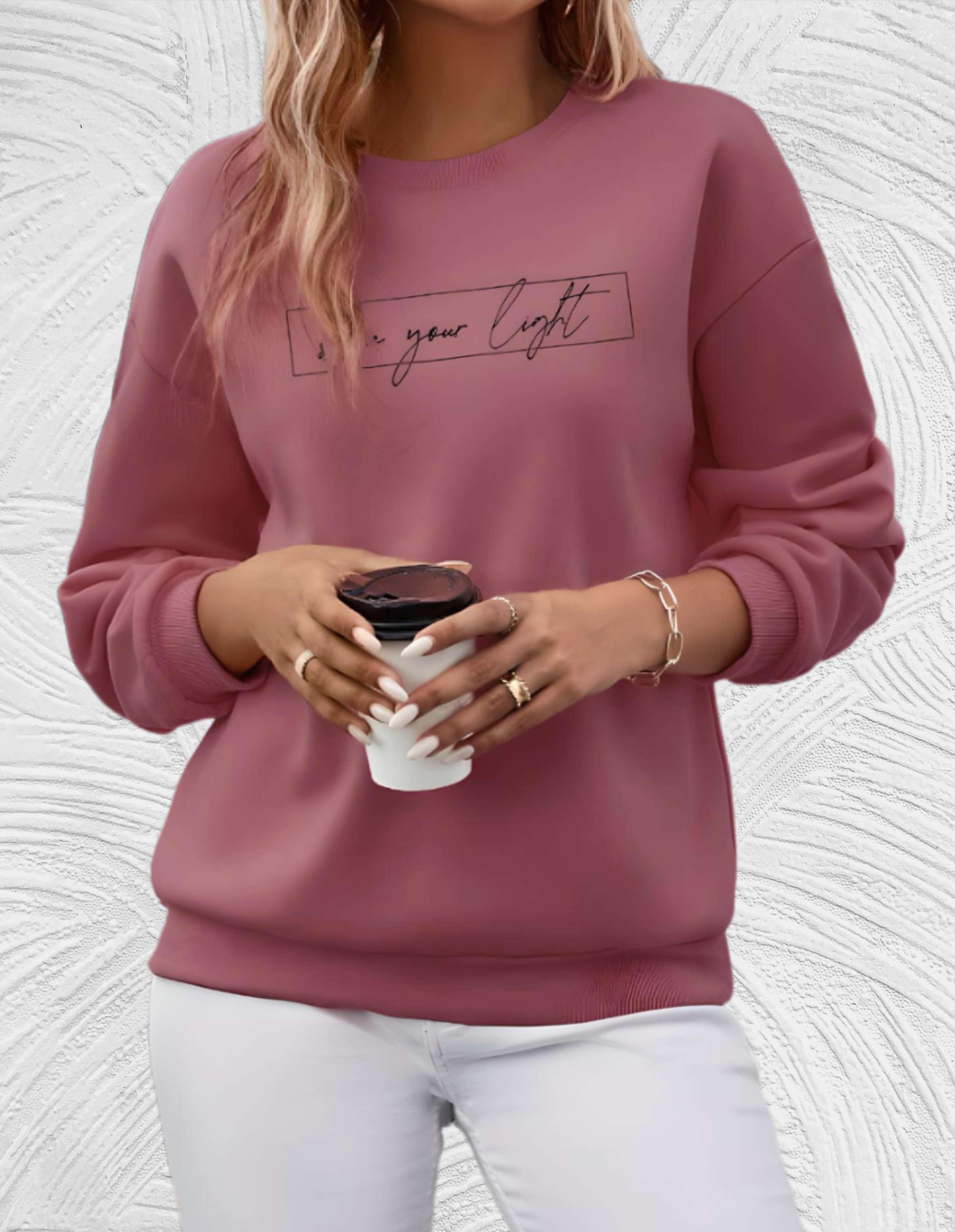 R&B | Oversized Damenpullover mit Rundhalsausschnitt