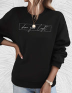R&B | Oversized Damenpullover mit Rundhalsausschnitt