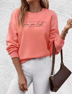 R&B | Oversized Damenpullover mit Rundhalsausschnitt