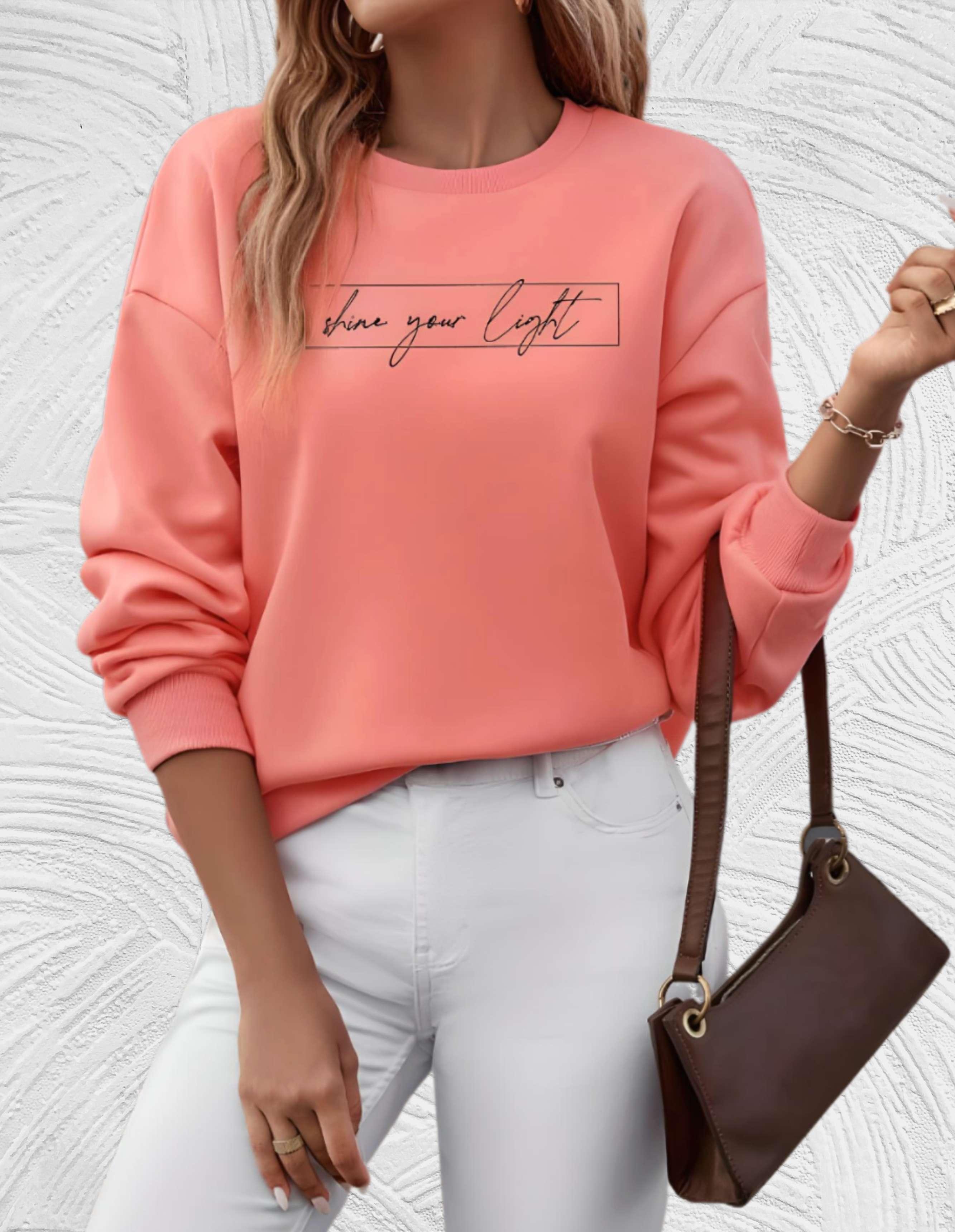 R&B | Oversized Damenpullover mit Rundhalsausschnitt