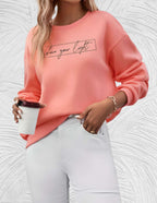 R&B | Oversized Damenpullover mit Rundhalsausschnitt