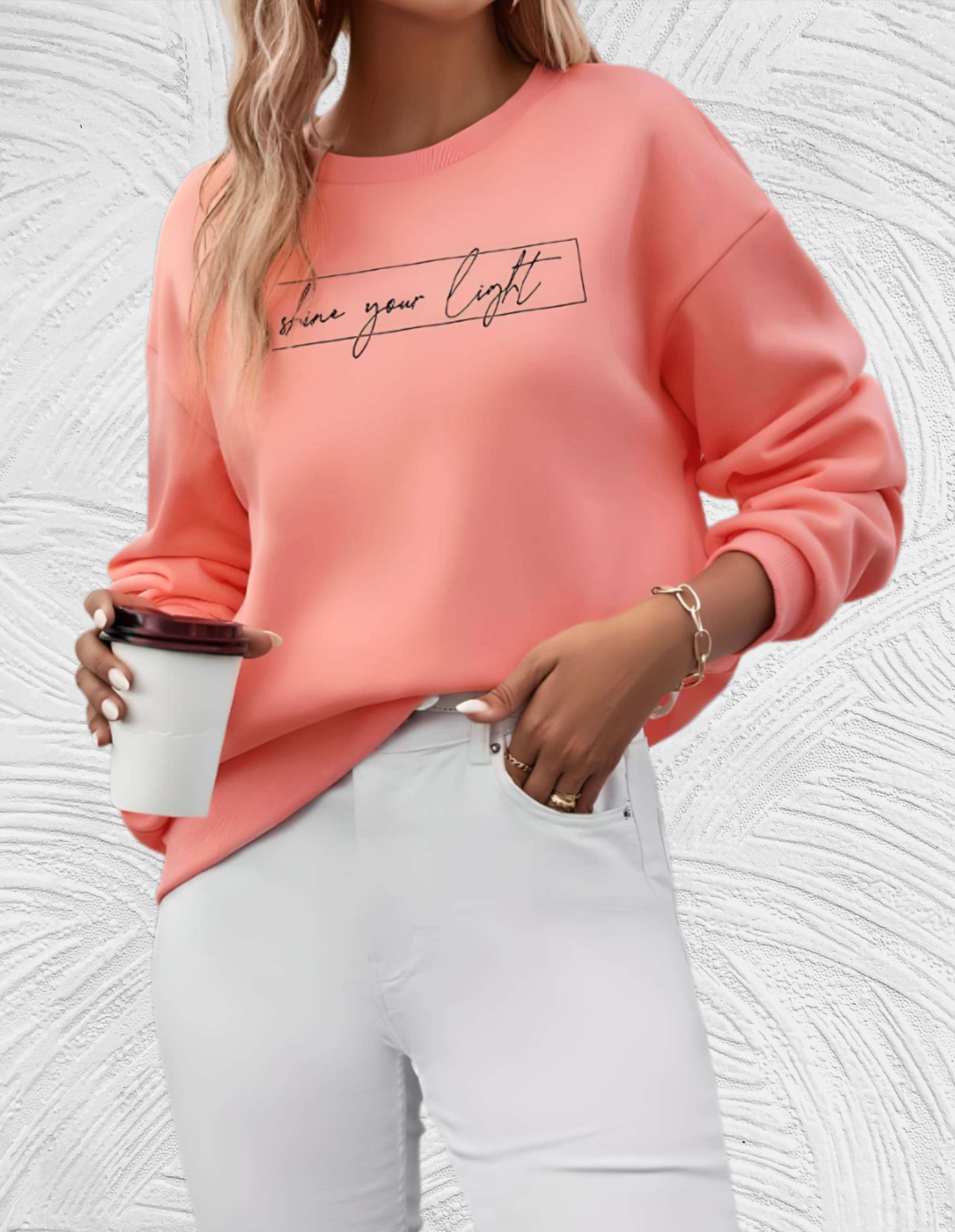 R&B | Oversized Damenpullover mit Rundhalsausschnitt