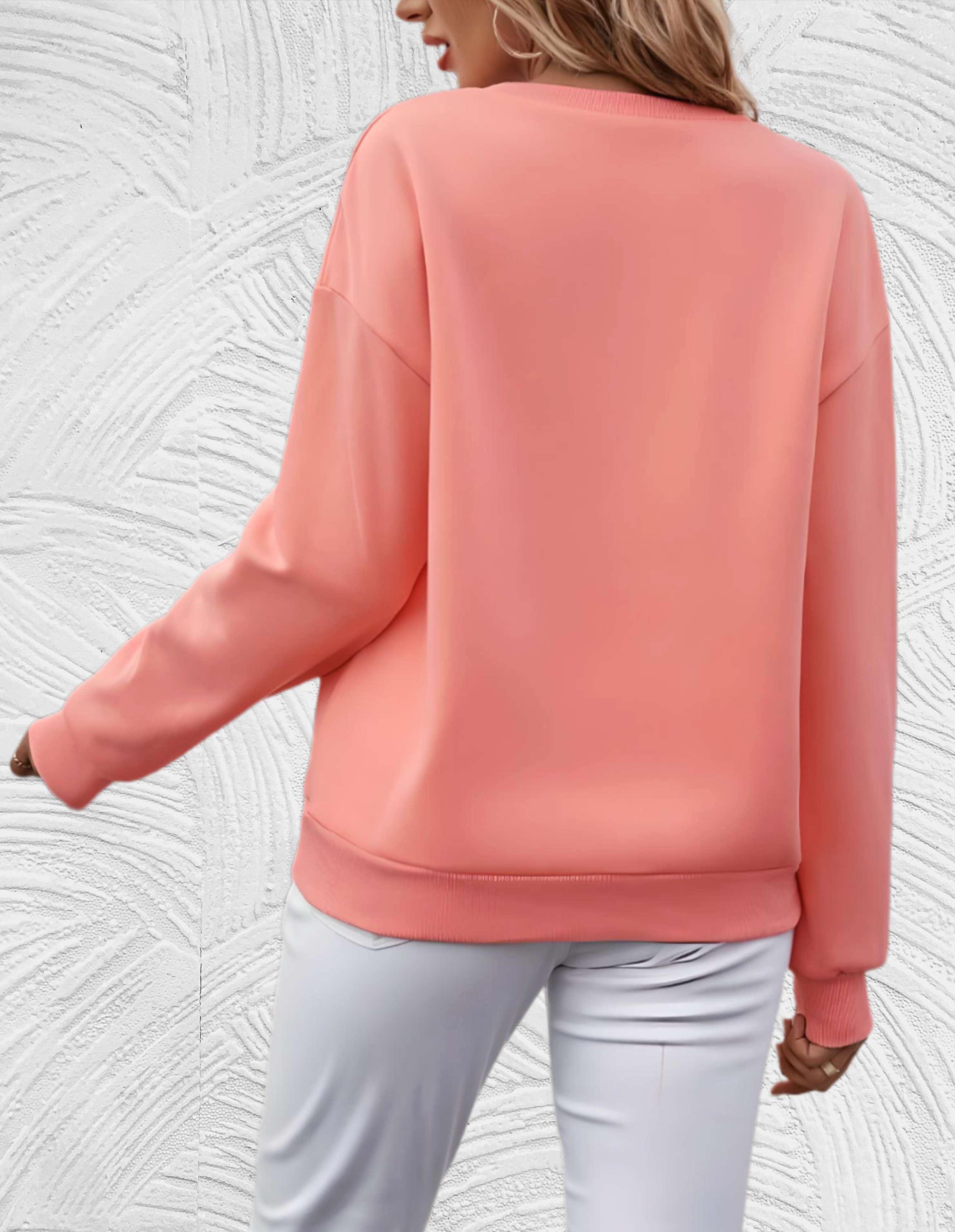 R&B | Oversized Damenpullover mit Rundhalsausschnitt