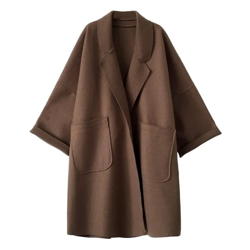 R&B | Übergrößen Wollmischung Trenchcoat