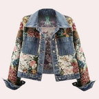 R&B | Elegante Blumen Denimjacke für Damen für den Herbst
