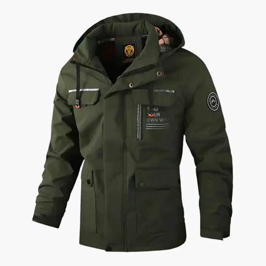 R&B | Outdoor Winterjacke Wasserdicht - Sportlicher Parka mit Abnehmbarer Kapuze und Multifunktions-Taschen für Alltag & Abenteuer
