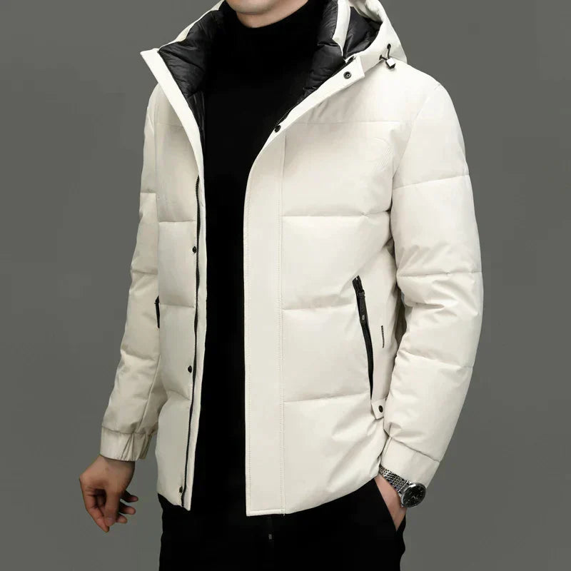 R&B | Gepolsterte Herrenjacke mit Kapuze